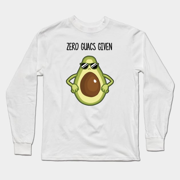 Avocado (Zero Guacs Given) Long Sleeve T-Shirt by TTLOVE